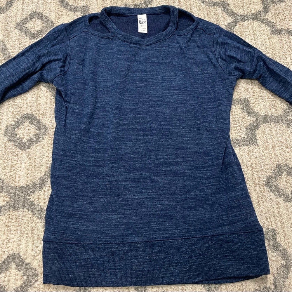 Athleta girl cut out collar long sleeve